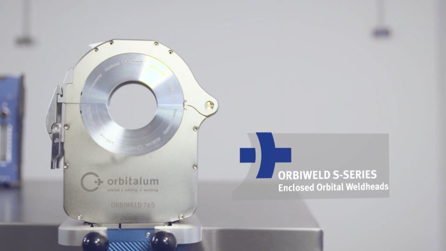 Enclosed orbital welding head for sanitary pure water piping